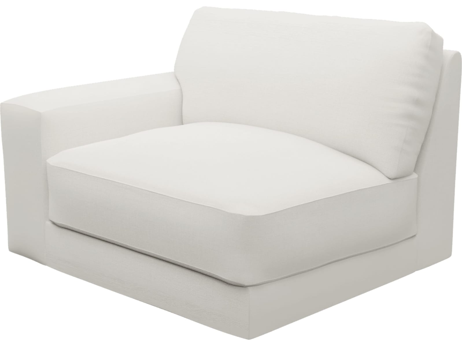 Monica Tribute Ice Left Arm Facing Chair Module color Tribute Ice