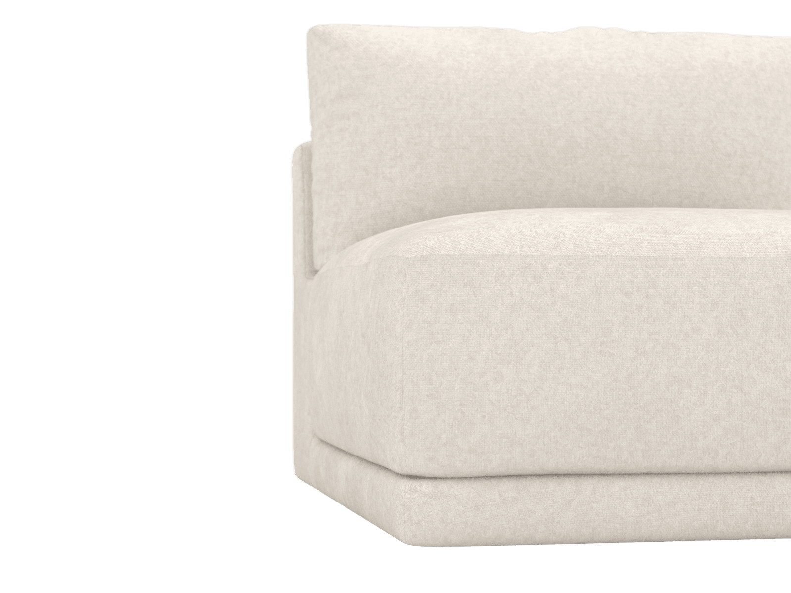 Haven Tribute Ice 1 Seater Armless Sofa Module color Tribute Ice