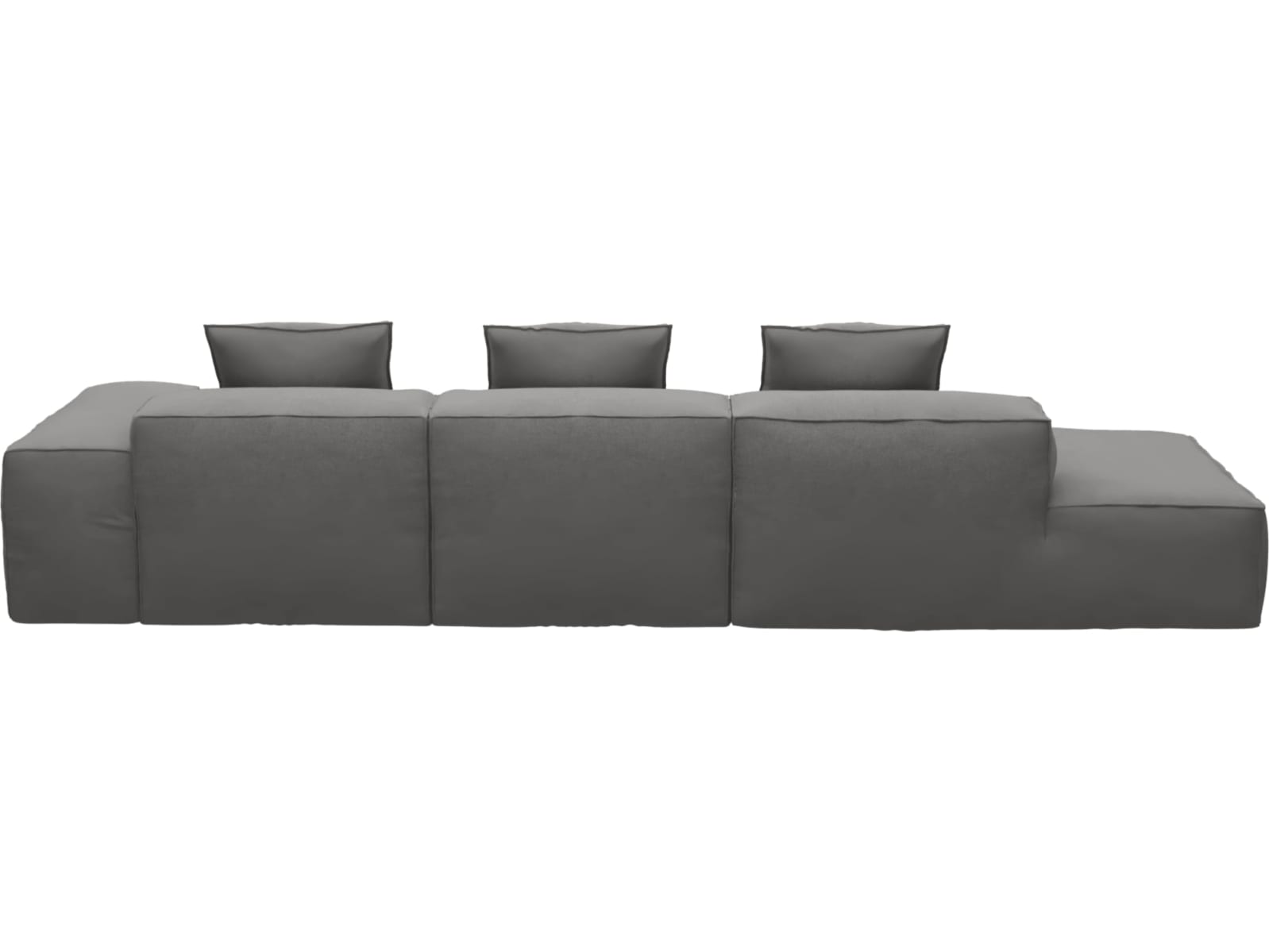 Riley California Slate Modular Sofa - 1x Arm, 2x Armless, 1x Left Terminal color California Slate