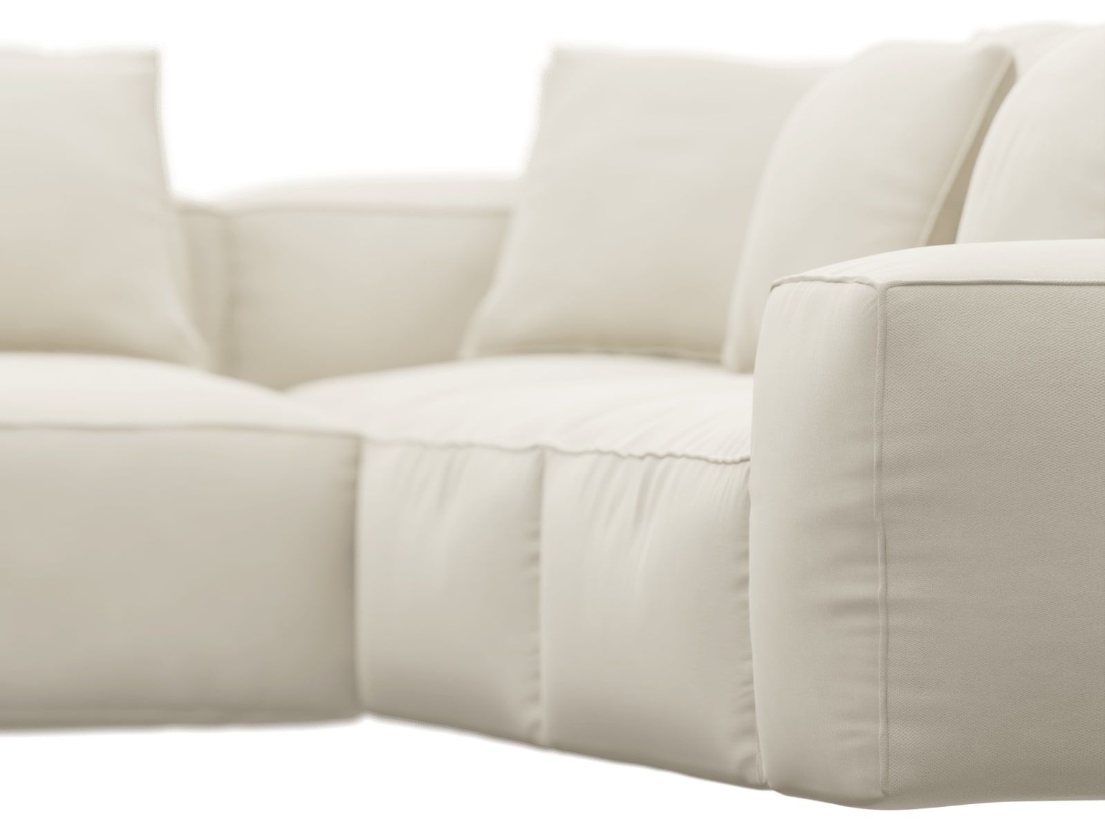 Riley Alpine Mist Modular Sofa - Arm, 2x Armless, Corner, Left Terminal color Alpine Mist
