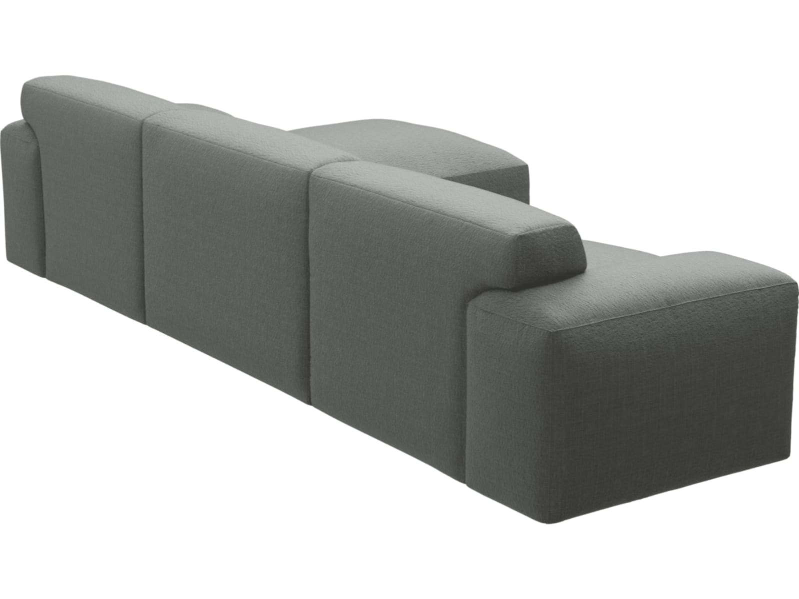 Copenhagen Tribute Storm Chaise Sofa - 3 Seater color Tribute Storm