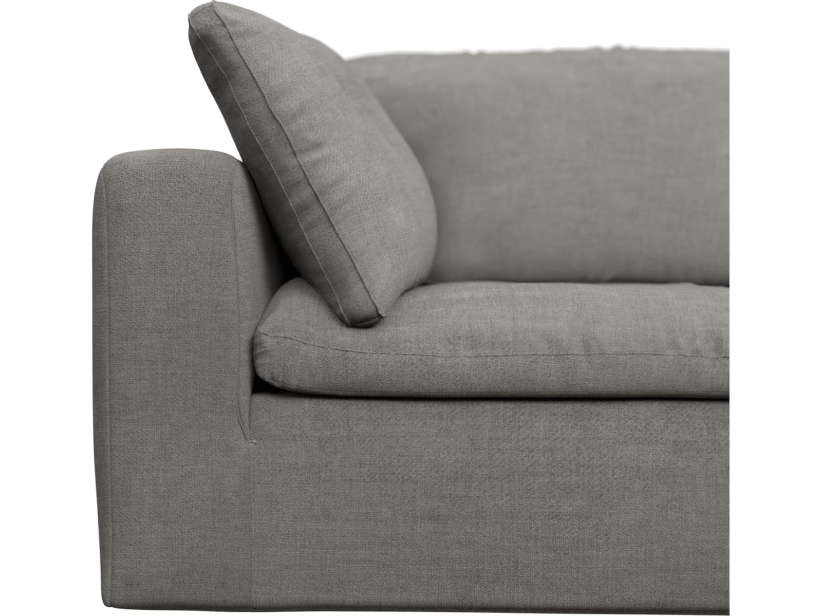 Cloud Deep Isla Soft Grey Modular Sofa - 4 Piece color Isla Soft Grey