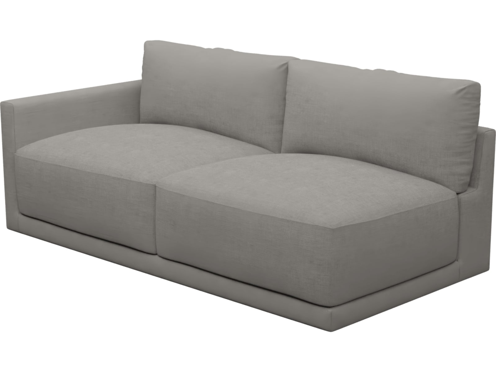 Haven Isla Soft Grey Left Arm Facing 3 Seater Sofa Module color Isla Soft Grey