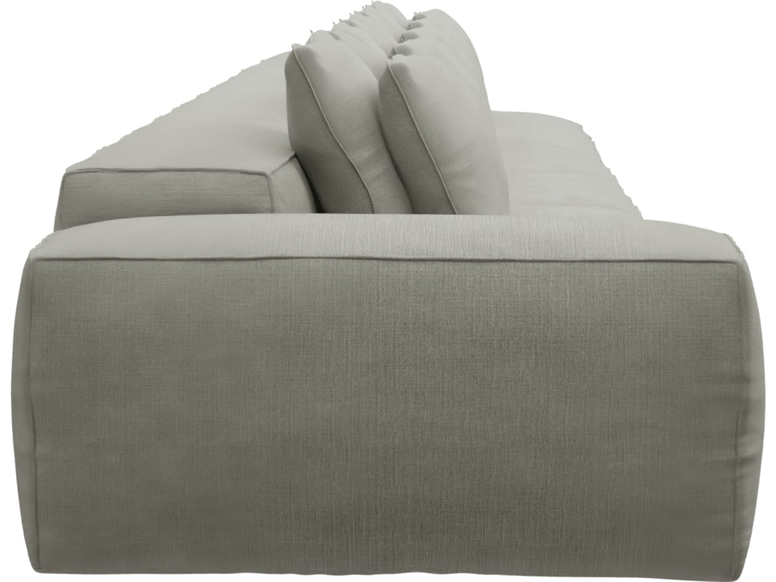 Riley Toorak Pebble Modular Sofa - 1x Arm, 4x Armless, 1x Right Terminal color Toorak Pebble