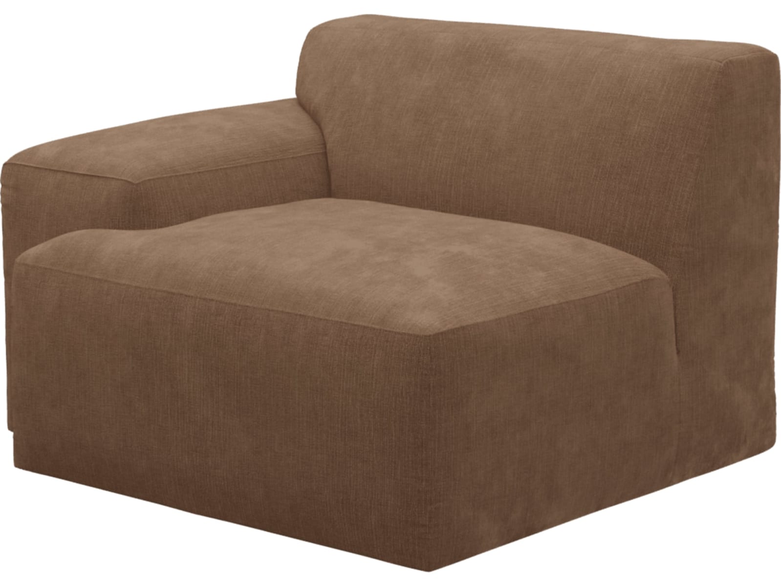 Copenhagen Tribute Chestnut Left Arm Facing Sofa Module color Tribute Chestnut