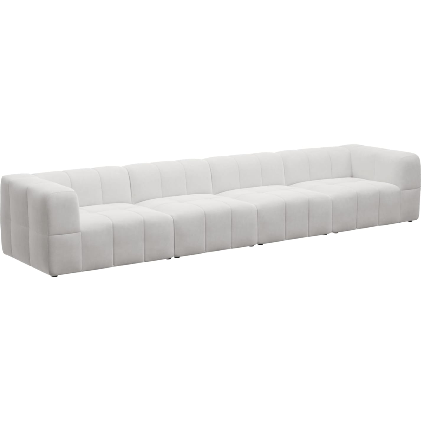 Lucello Muse Frost Modular Sofa - 4 Piece color Muse Frost