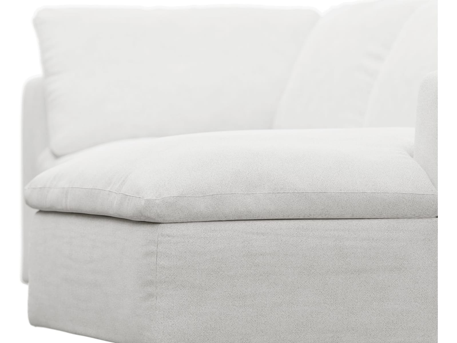 Cloud Deep Noa Fog Modular Sofa - 3 Seater Chaise color Noa Fog