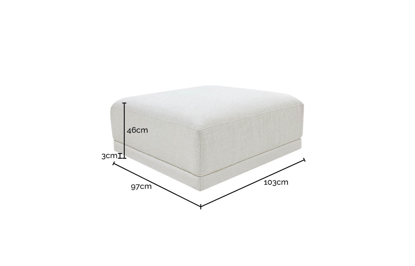 Emily Ottoman Isla Soft Grey color Isla Soft Grey