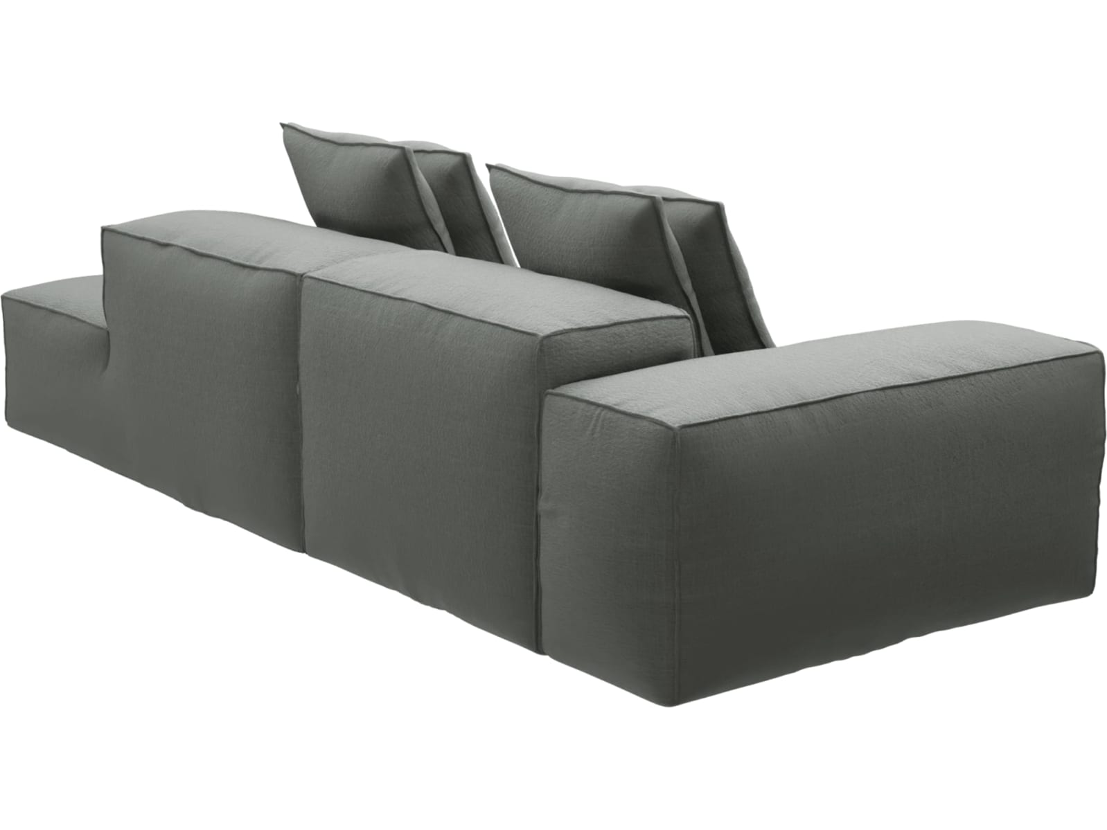 Riley Tribute Storm Modular Sofa - 1x Arm, 1x Armless, 1x Right Terminal color Tribute Storm