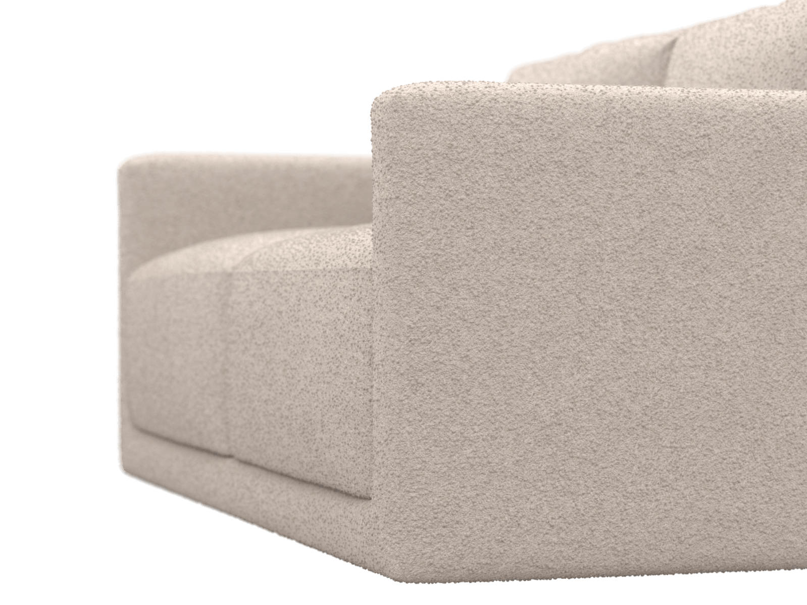 Haven Boucle Pumice 2.5 Seater Sofa color Boucle Pumice