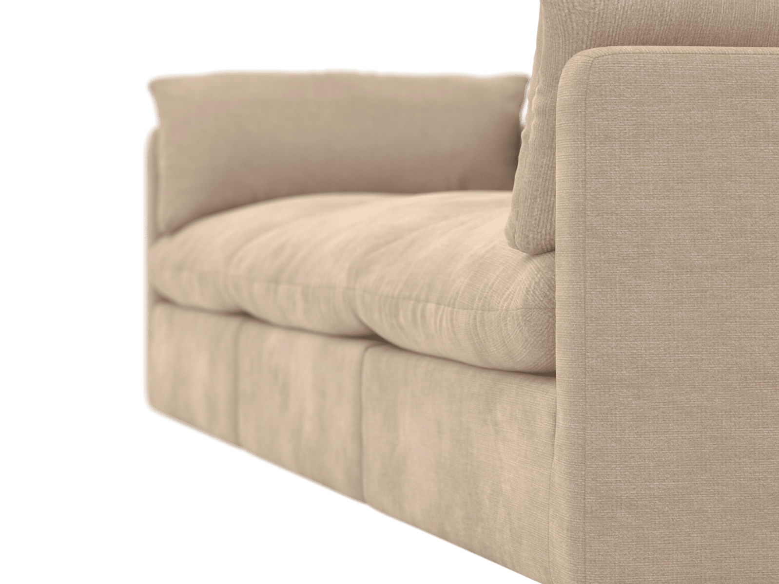 Willow Muse Driftwood Modular Sofa - 3 Seater color Muse Driftwood