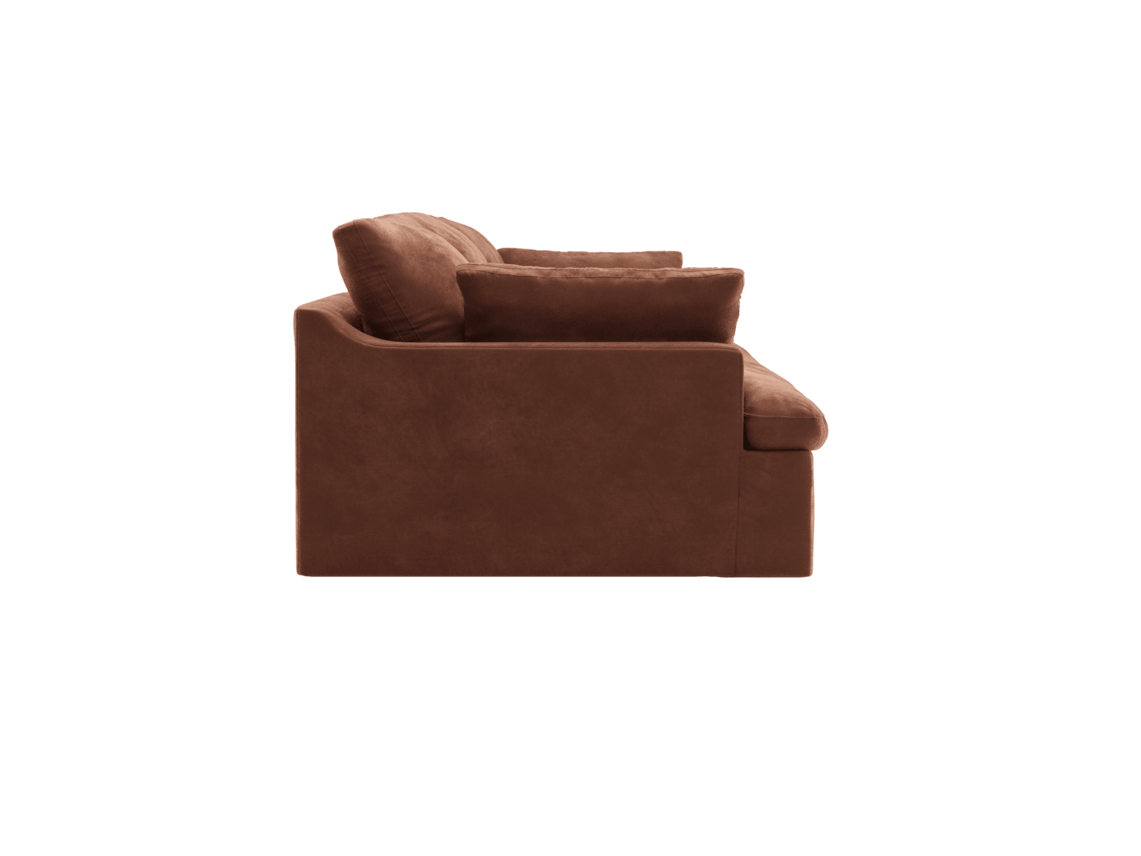 Retreat Muse Rust Modular Sofa - 3 Piece color Muse Rust