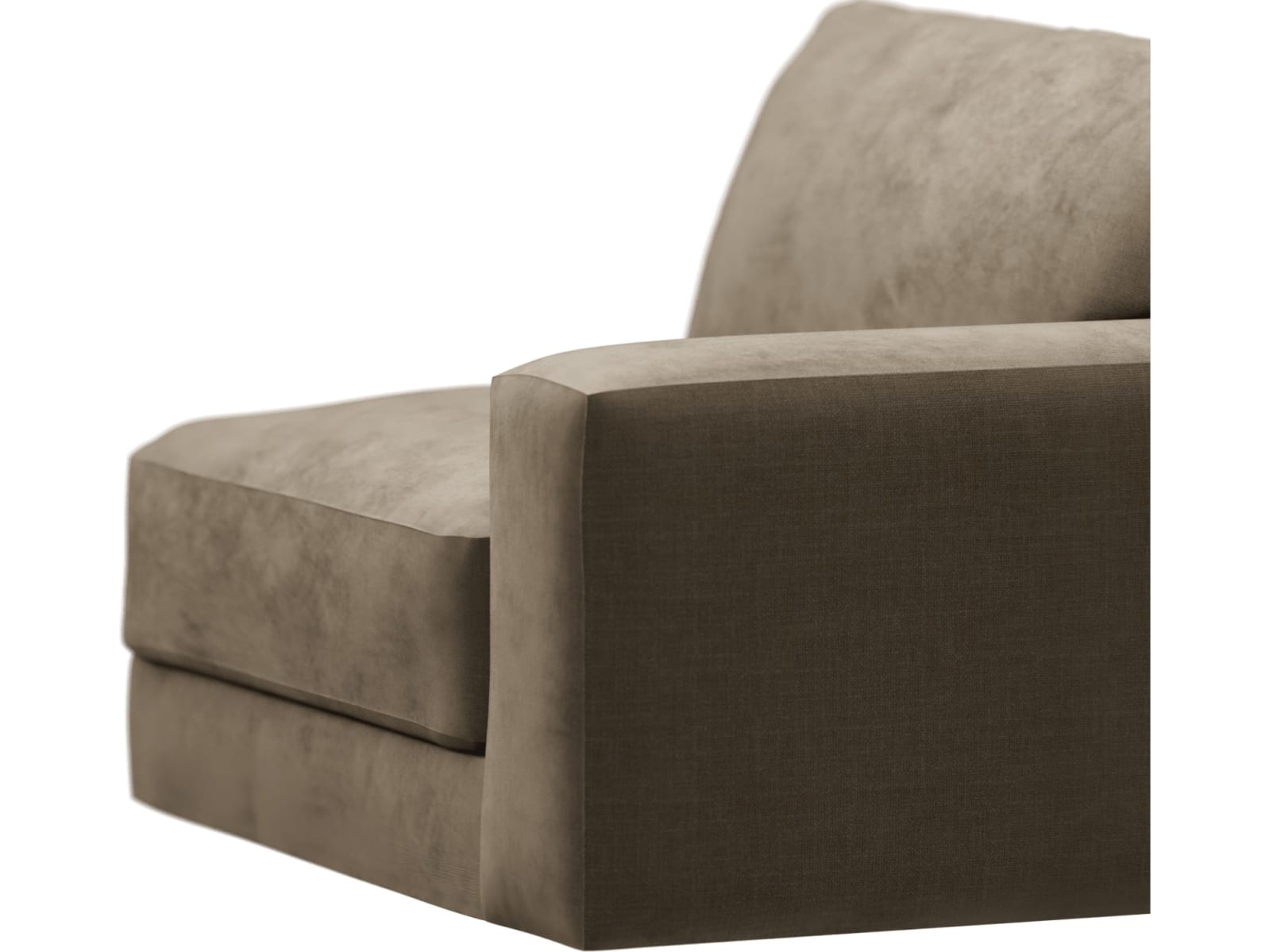 Monica Tribute Walnut Right Arm Facing Chair Module color Tribute Walnut