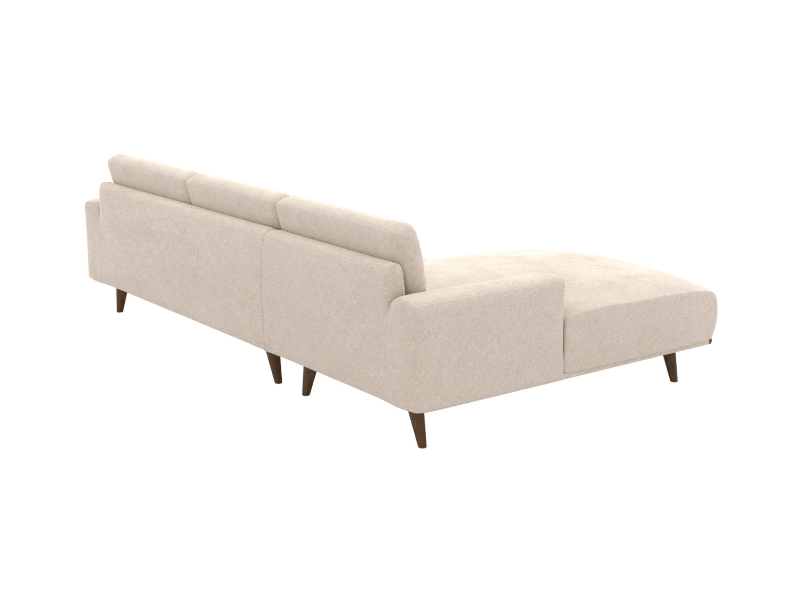 Dane Avon Taupe Chaise Sofa - 3 Seater color Avon Taupe