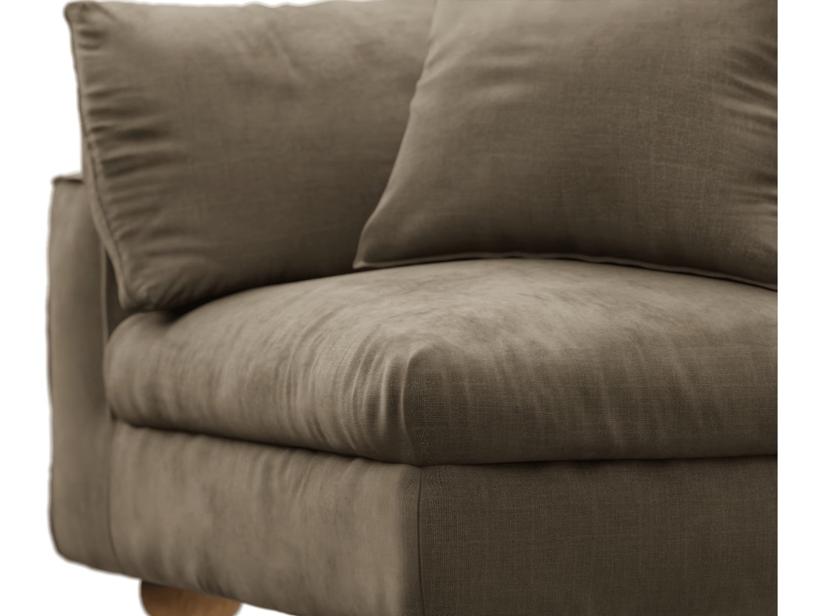 Tully Tribute Walnut Corner Sofa Chair Module color Tribute Walnut