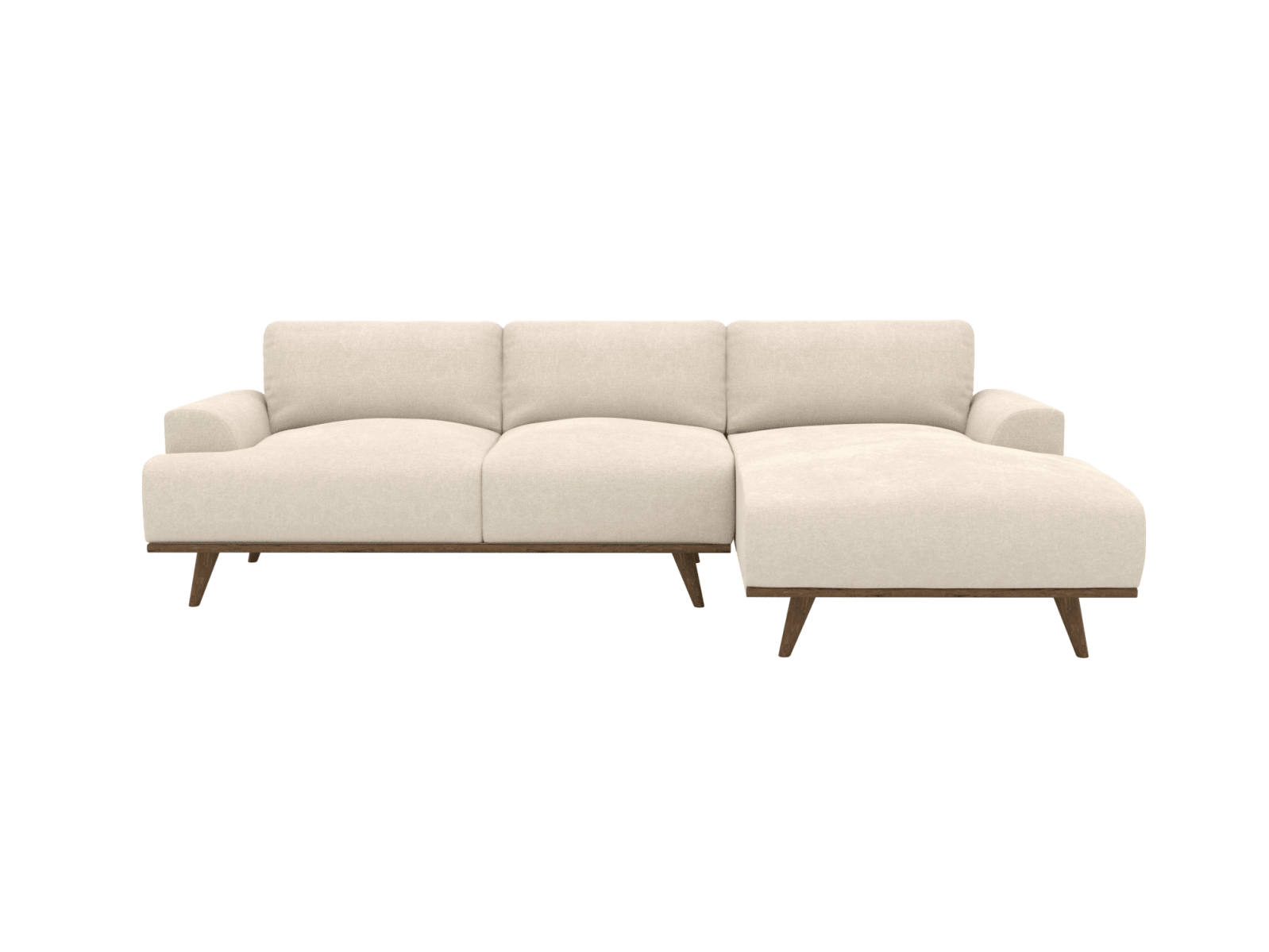 Dane Tribute Shell Chaise Sofa - 3 Seater color Tribute Shell