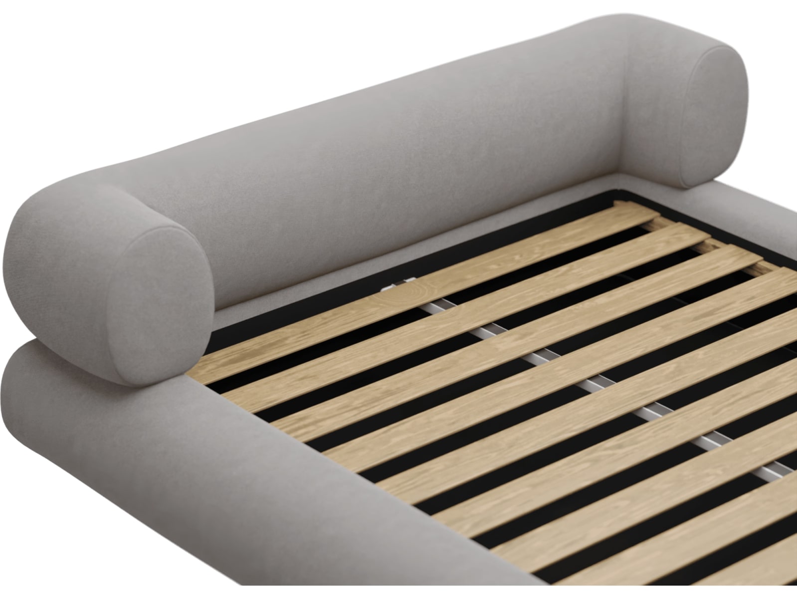 Frankie Bed View Steel color View Steel