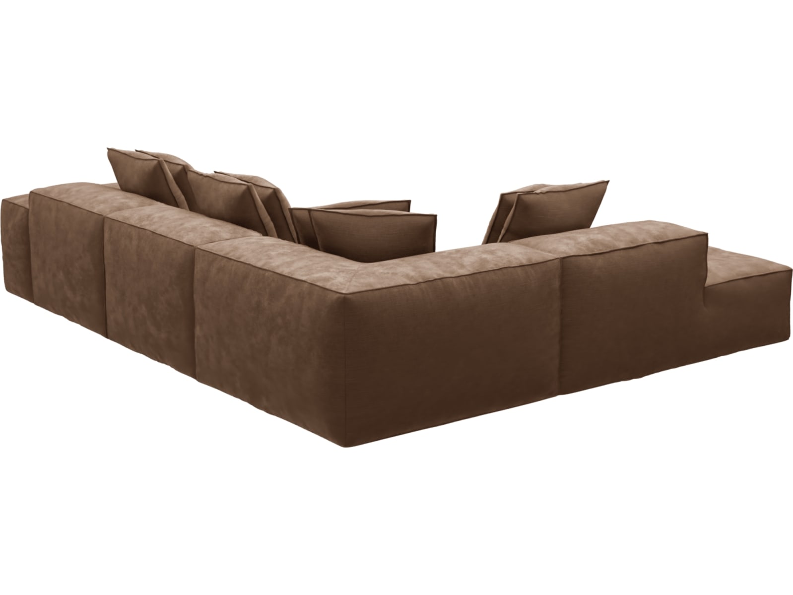 Riley Tribute Chestnut Modular Sofa - Arm, 2x Armless, Corner, Left Terminal color Tribute Chestnut