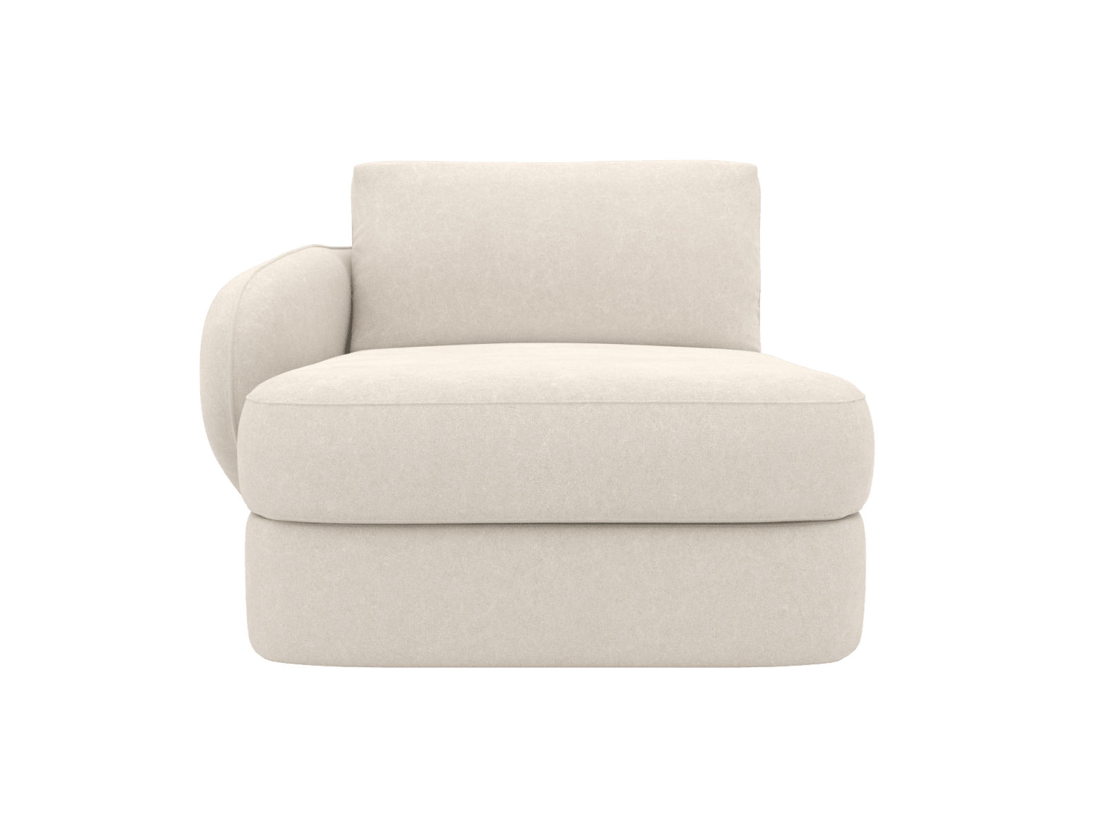 Esme View Cream Left Arm Facing Chaise Module color View Cream