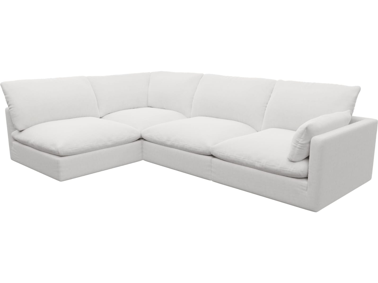 Willow Muse Frost Corner Sofa - 4 Seater LAF Terminal color Muse Frost