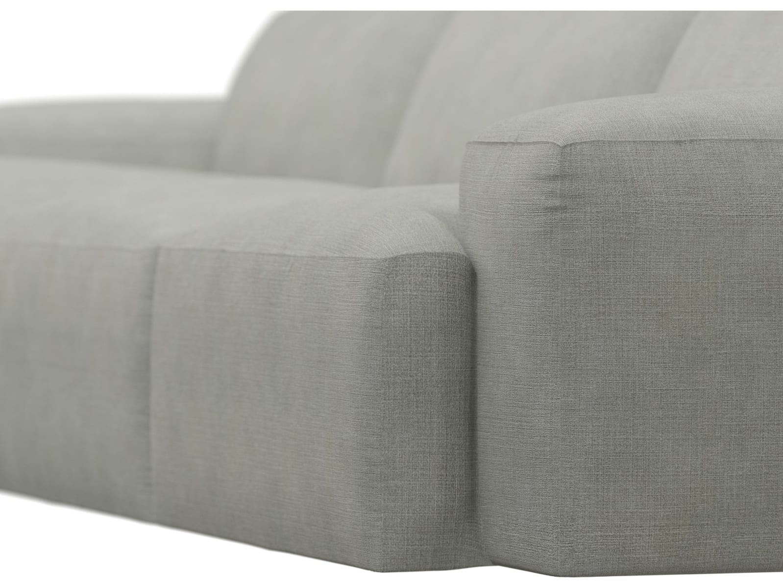 Copenhagen Toorak Pebble Chaise Sofa - 3 Seater color Toorak Pebble
