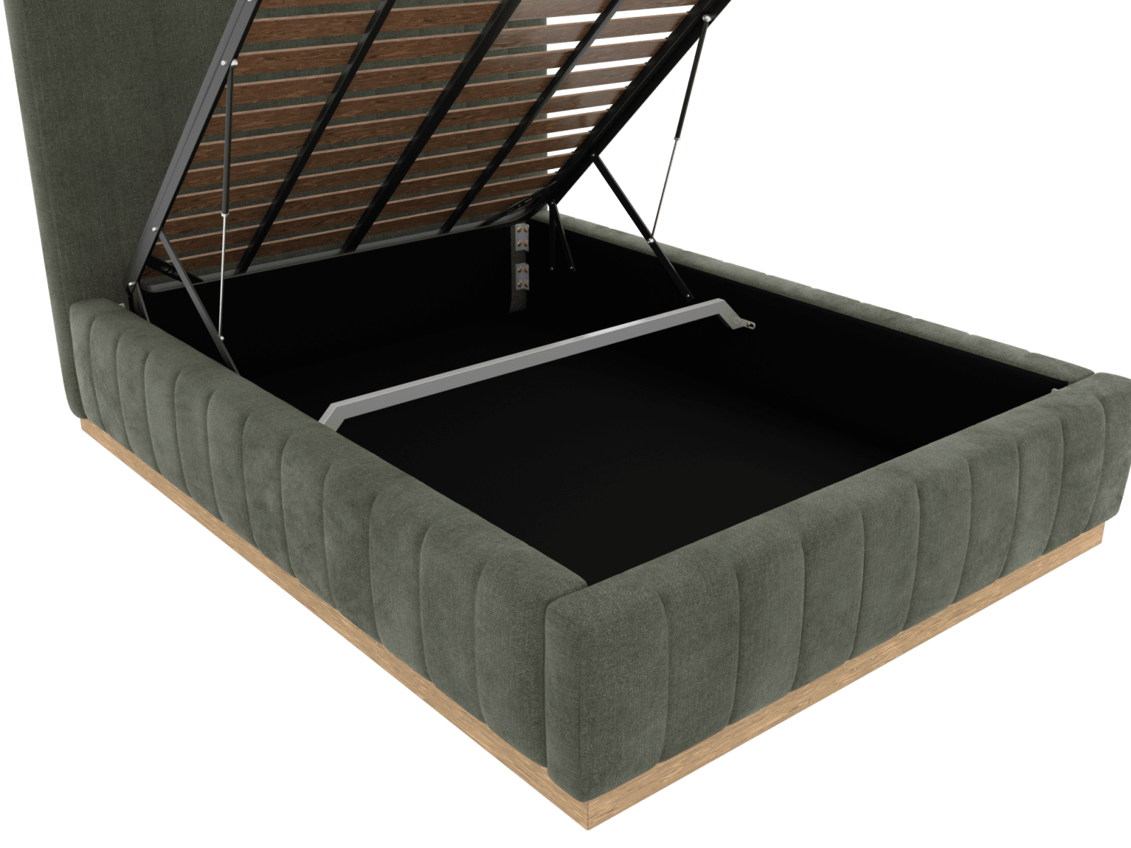 Brentwood Gas Lift Bed Tribute Dark Jade color Tribute Dark Jade