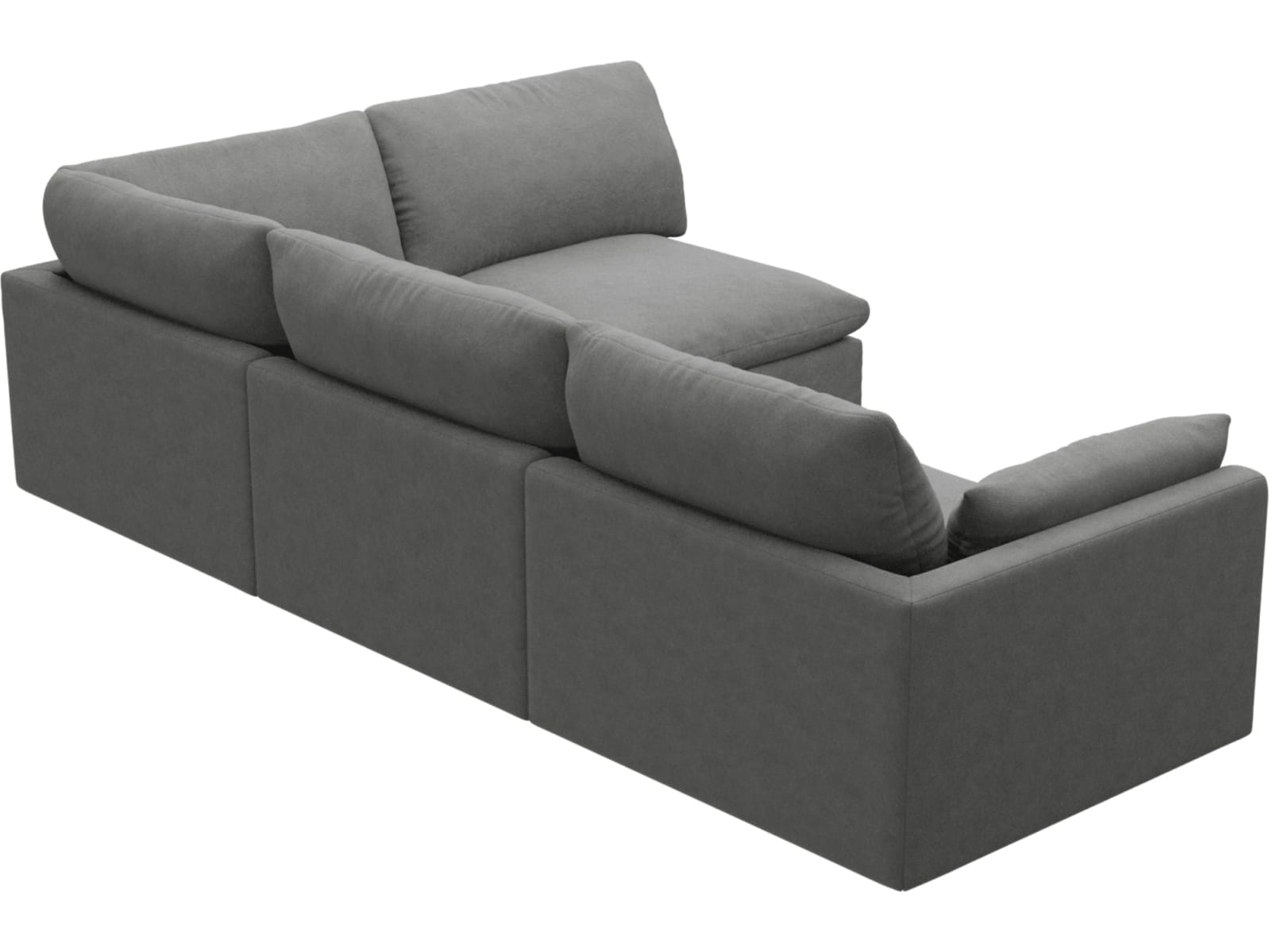 Willow Maya Flint Corner Sofa - 4 Seater RAF Terminal color Maya Flint