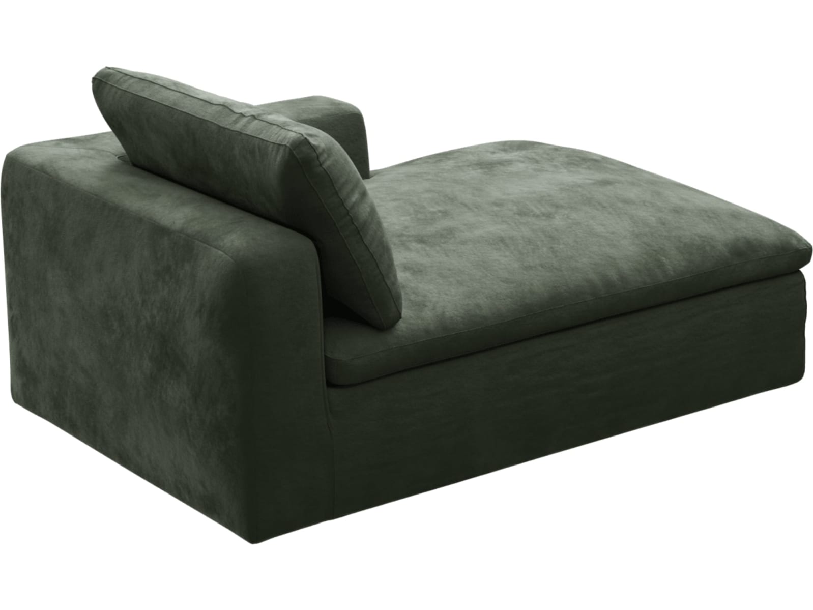Cloud Deep Chaise Right Module Muse Forest color Muse Forest