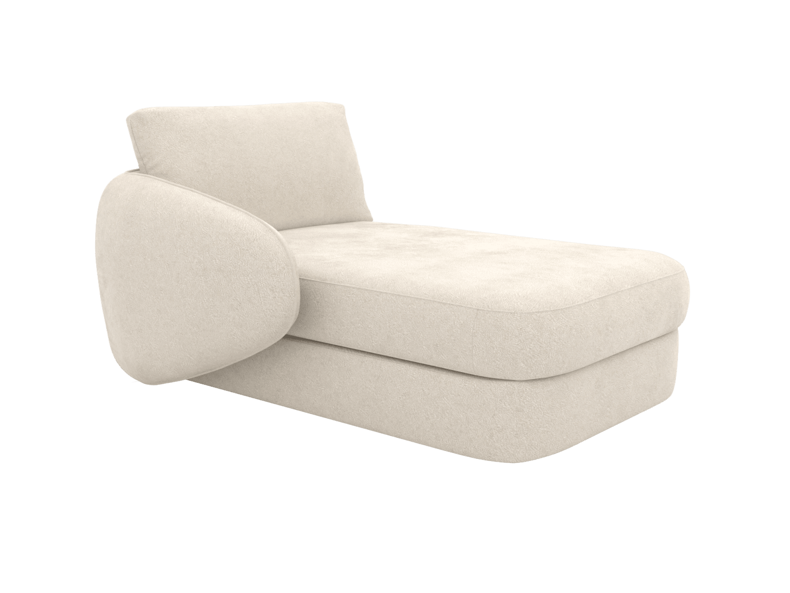 Esme Muse Flax Left Arm Facing Chaise Module color Muse Flax