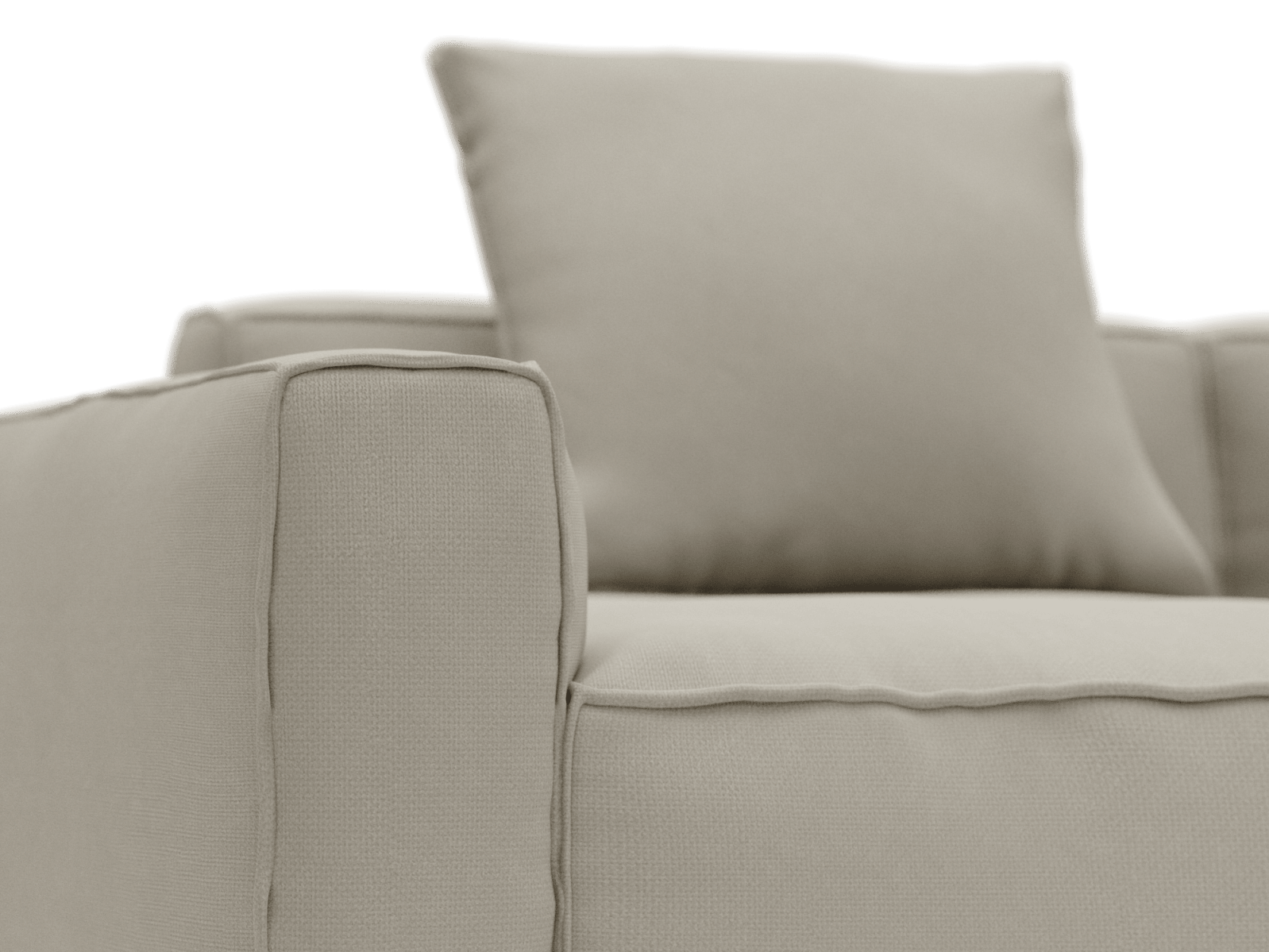 Riley Apt Plaza Natural Sofa - 4 Seater color Plaza Natural