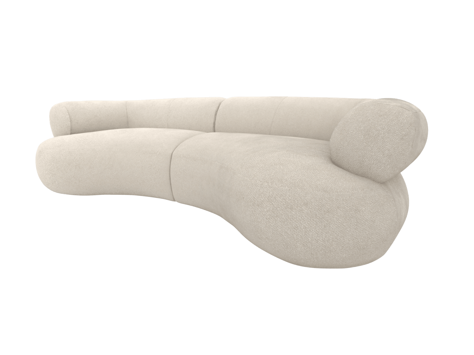 Colette Muse Flax Sofa - 3 Seater color Muse Flax