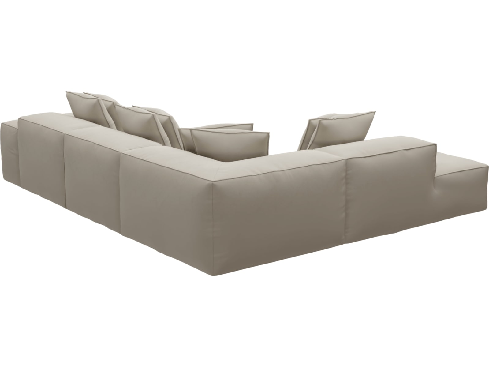 Riley Isla Sea Pearl Modular Sofa - Arm, 2x Armless, Corner, Left Terminal color Isla Sea Pearl