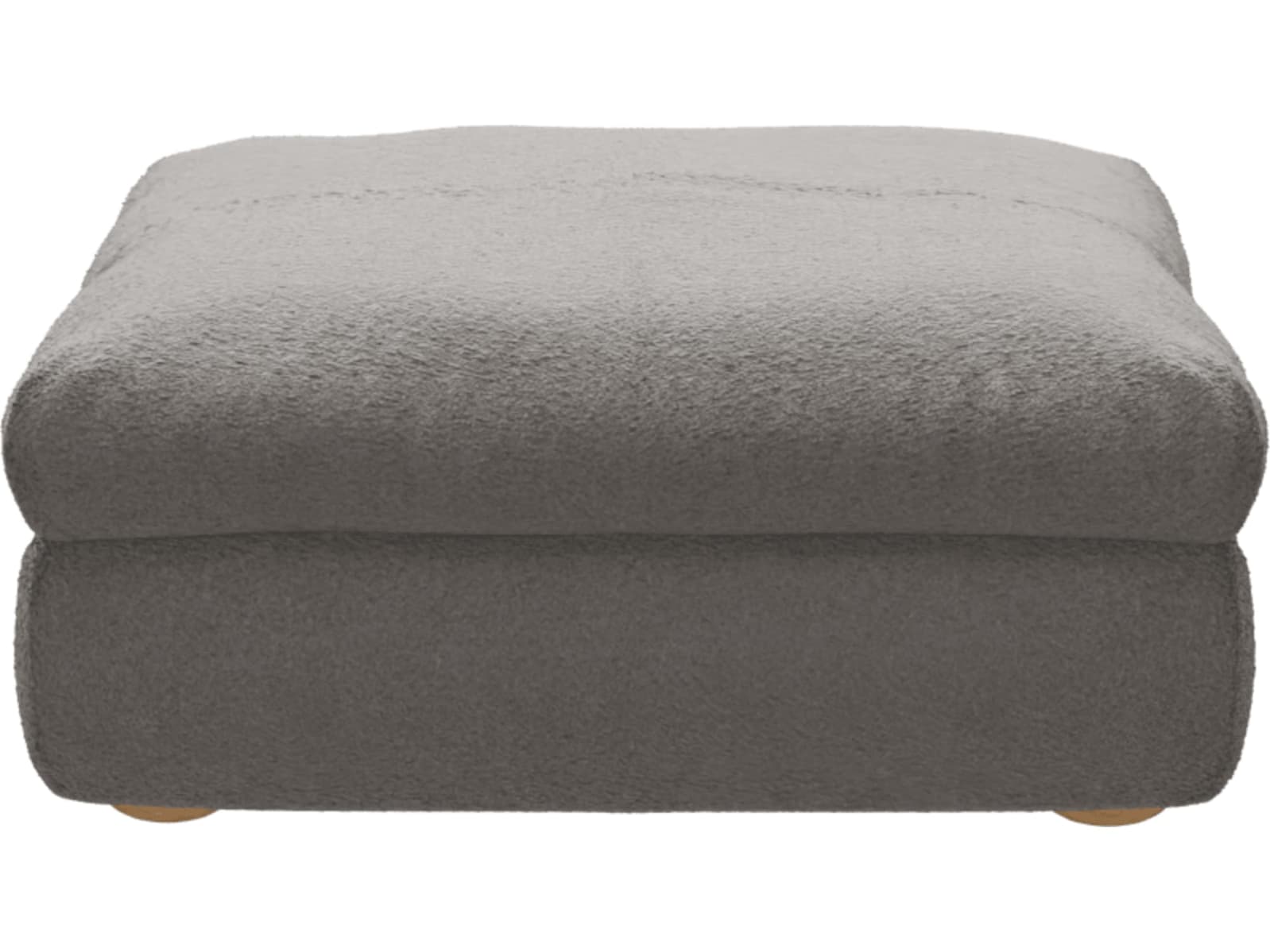 Tully Boucle Pumice Ottoman color Boucle Pumice