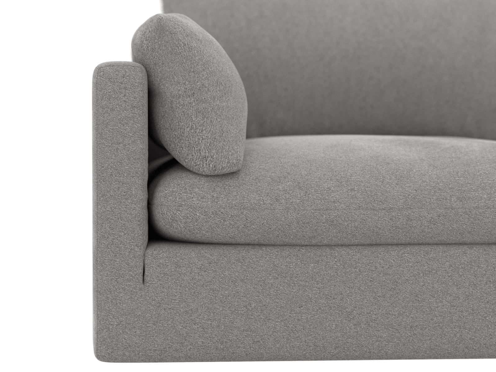 Willow Toorak Pebble Modular Sofa - 2 Seater color Toorak Pebble