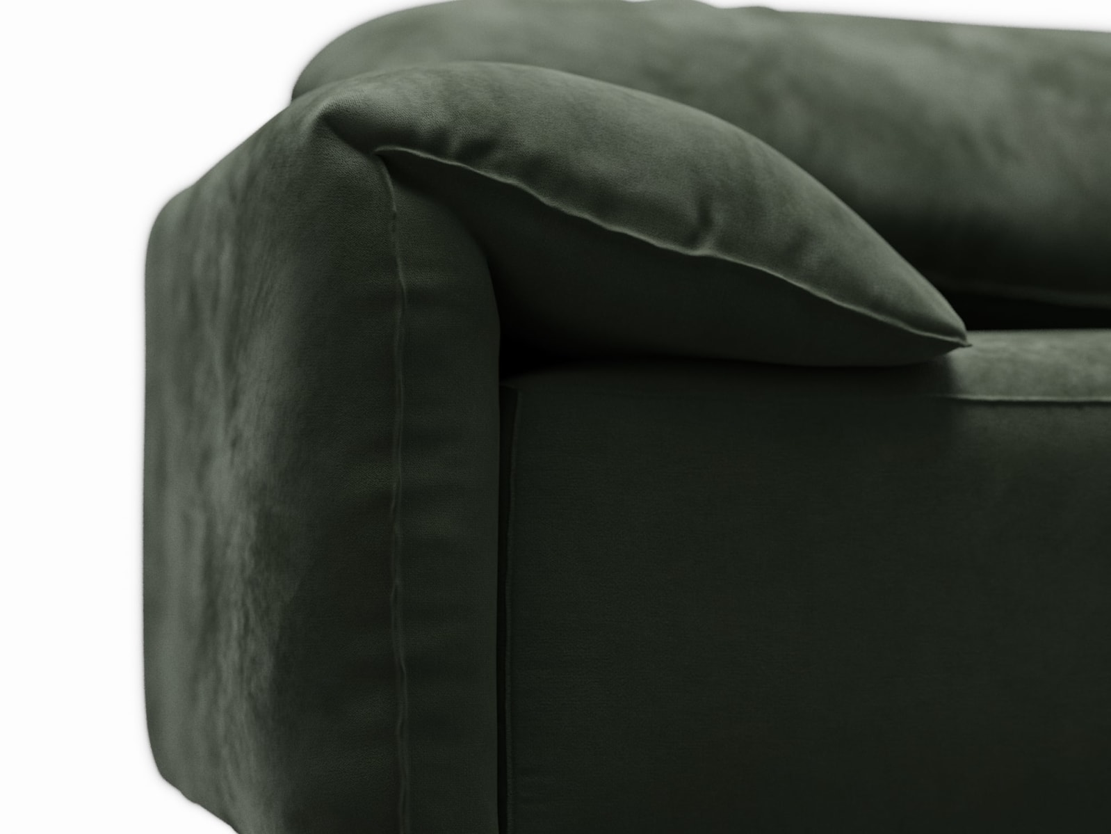 Clarence Muse Forest Sofa - 4 Seater color Muse Forest