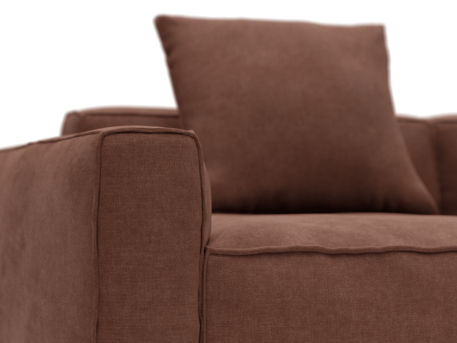 Riley Apt Muse Rust Sofa - 3 Seater color Muse Rust