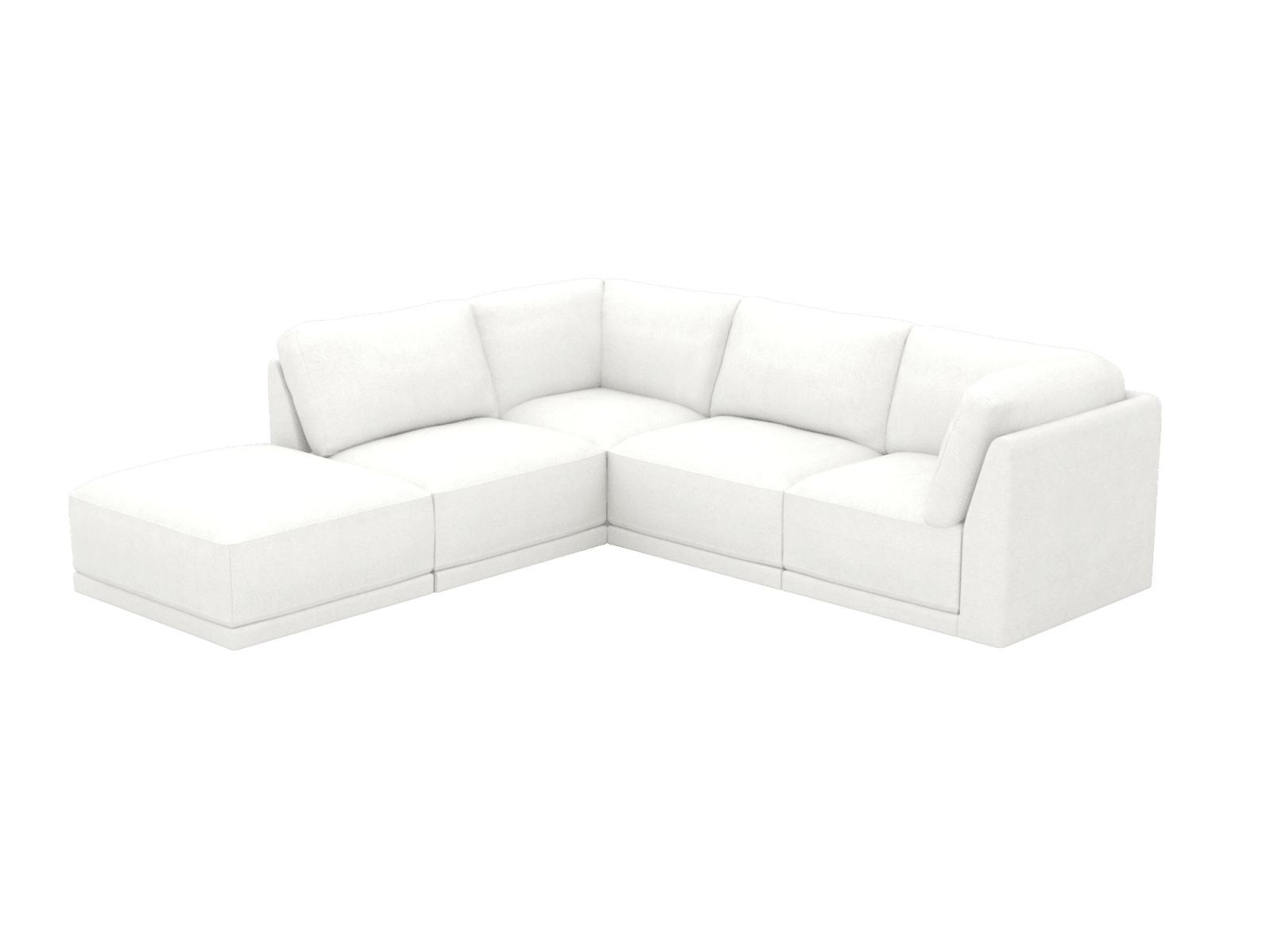 Emily Modular Sofa Muse Frost - 5 Piece color Muse Frost