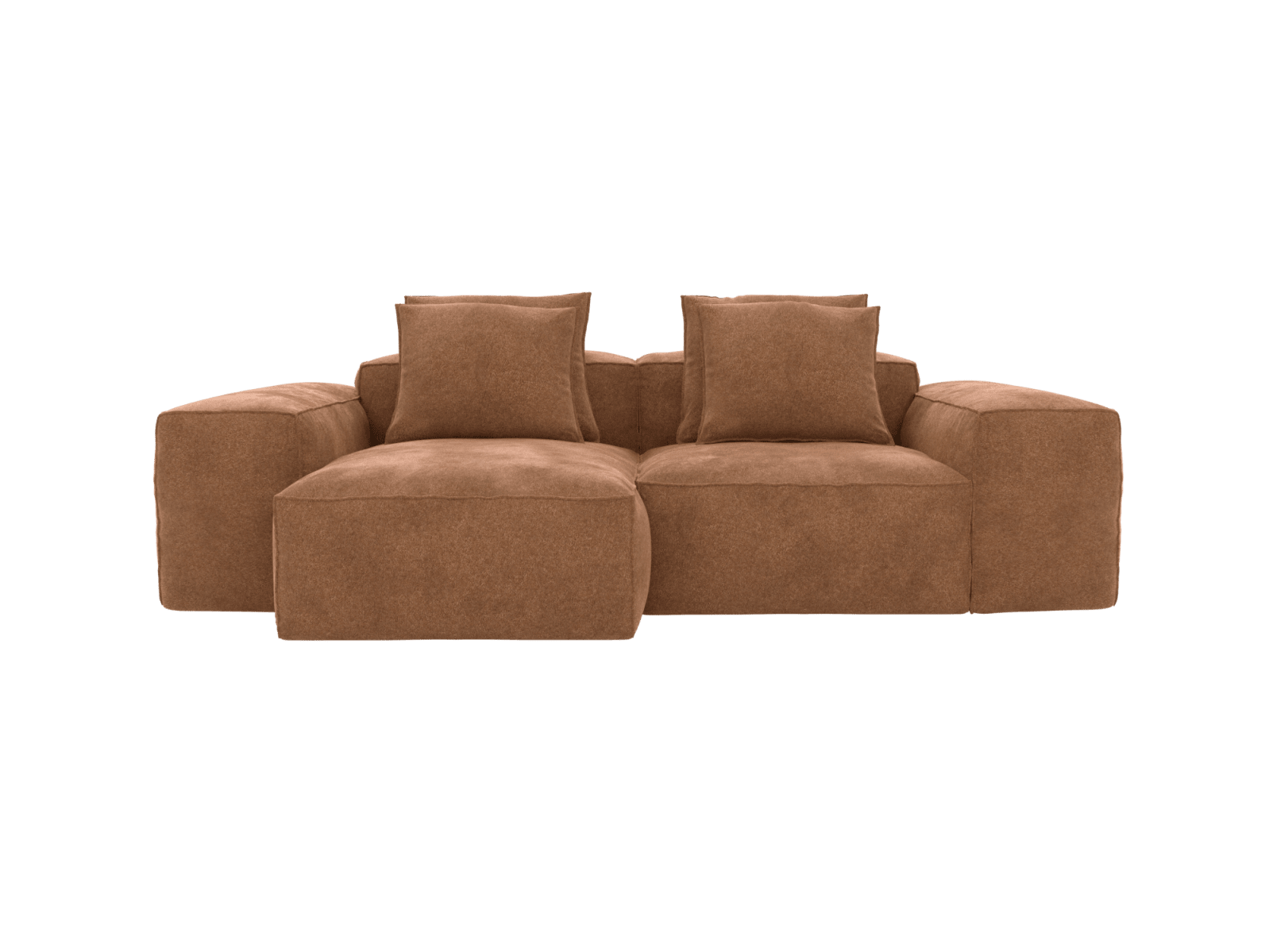 Riley Tribute Chestnut Modular Chaise Sofa - 2 Seater color Tribute Chestnut