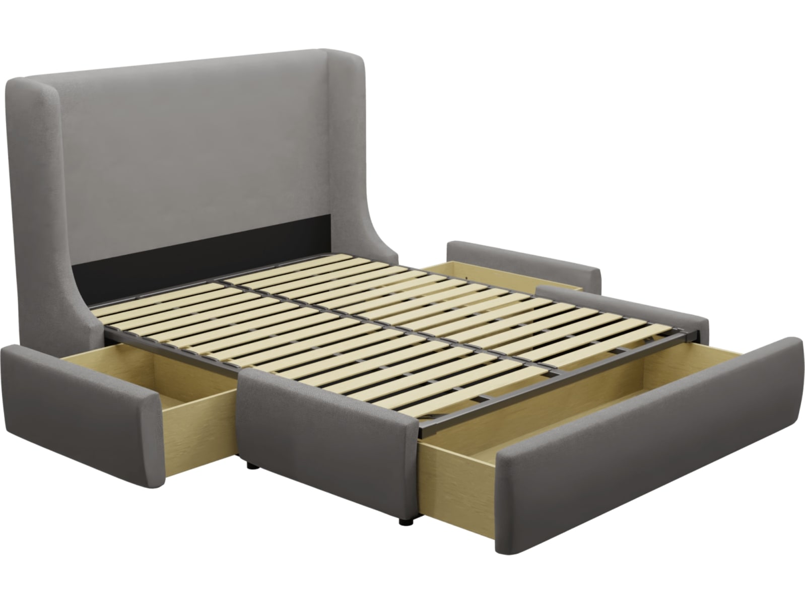 Lucy Drawer Bed California Slate color California Slate