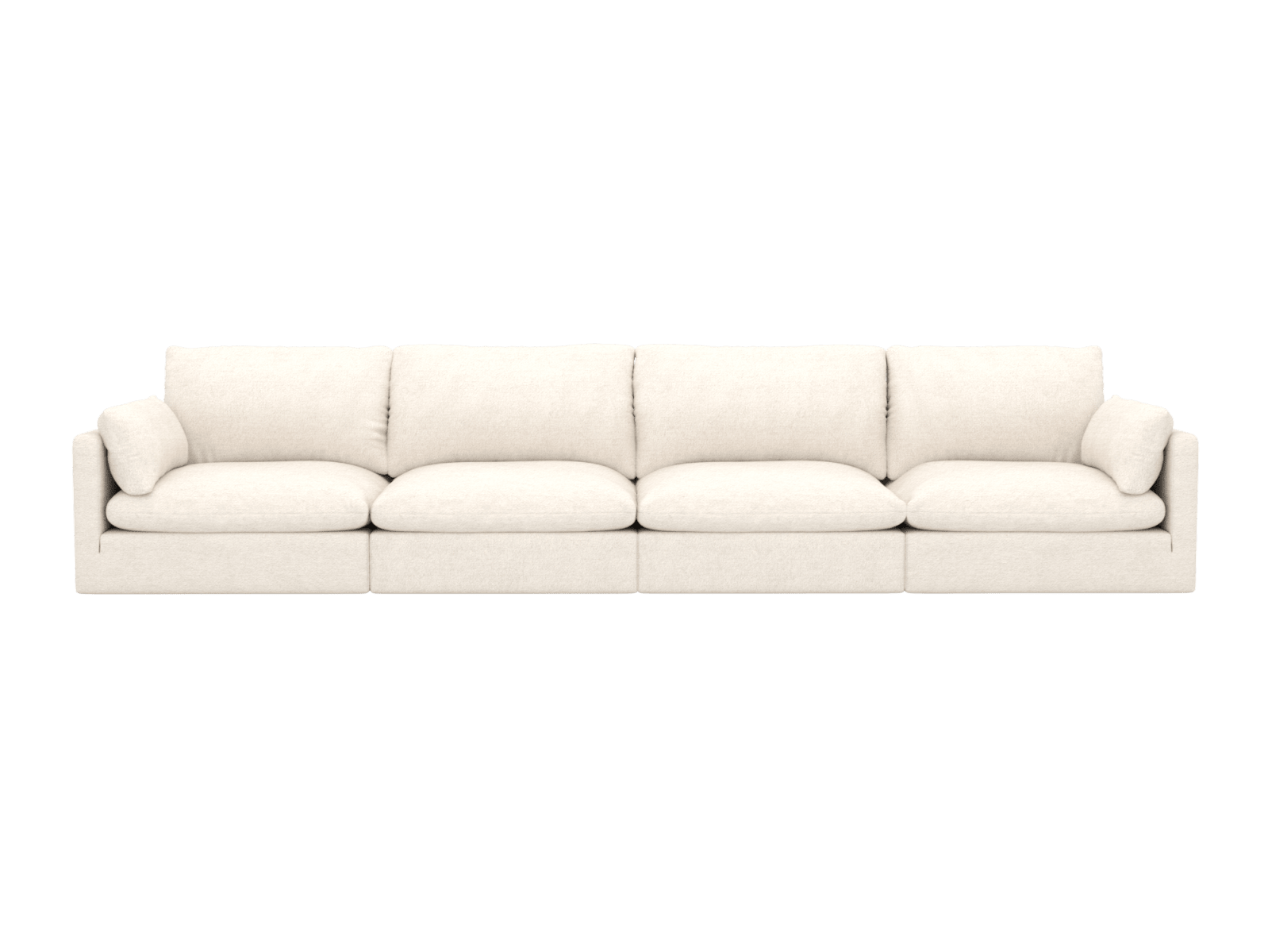 Willow Noa Fog Modular Sofa - 4 Seater color Noa Fog