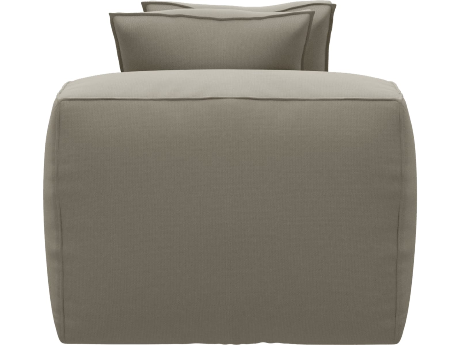 Riley Plaza Natural Module Chaise color Plaza Natural