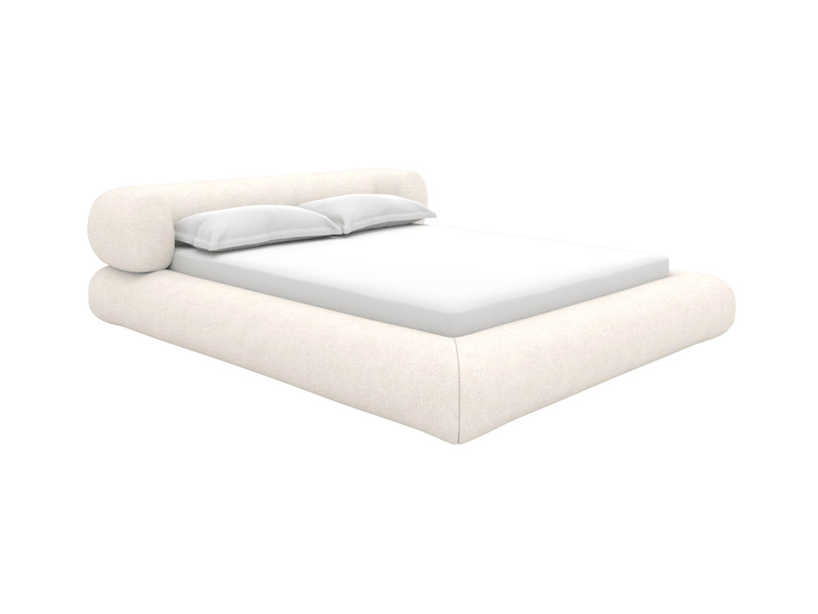 Frankie Bed Noa Fog color Noa Fog