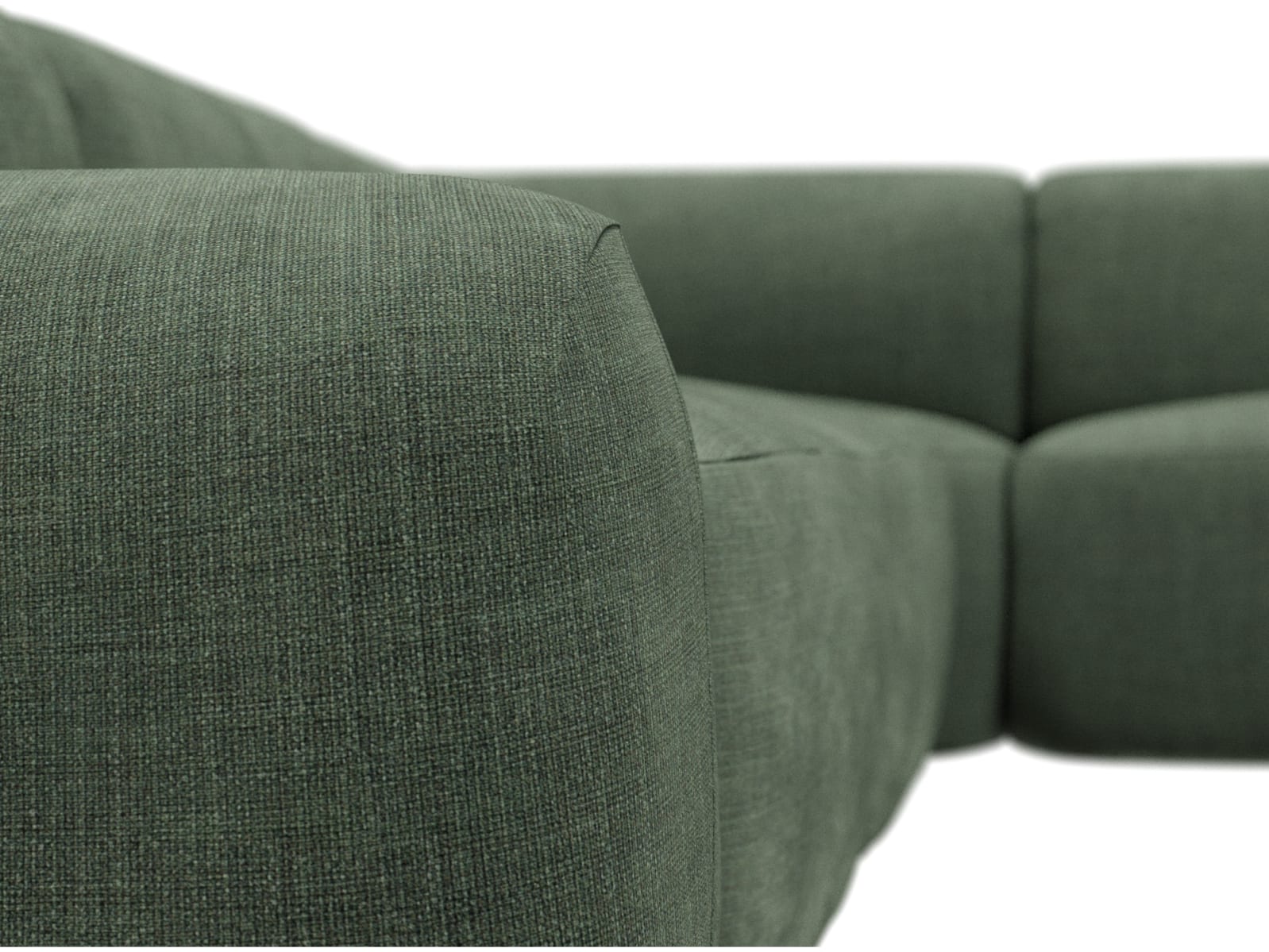 Beckett Tribute Dark Jade Modular Corner Sofa - 7 Piece color Tribute Dark Jade