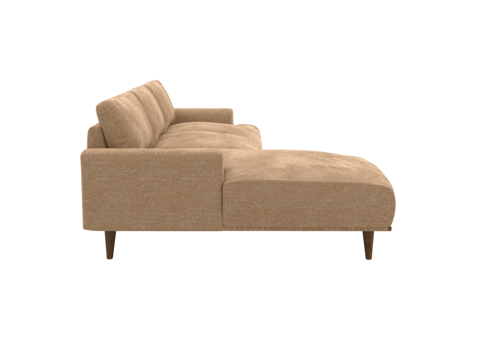 Dane Avon Honey Chaise Sofa - 3 Seater color Avon Honey