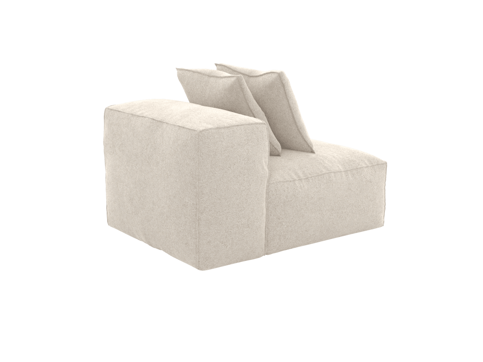 Riley Avon Mineral Armless Sofa Module color Avon Mineral