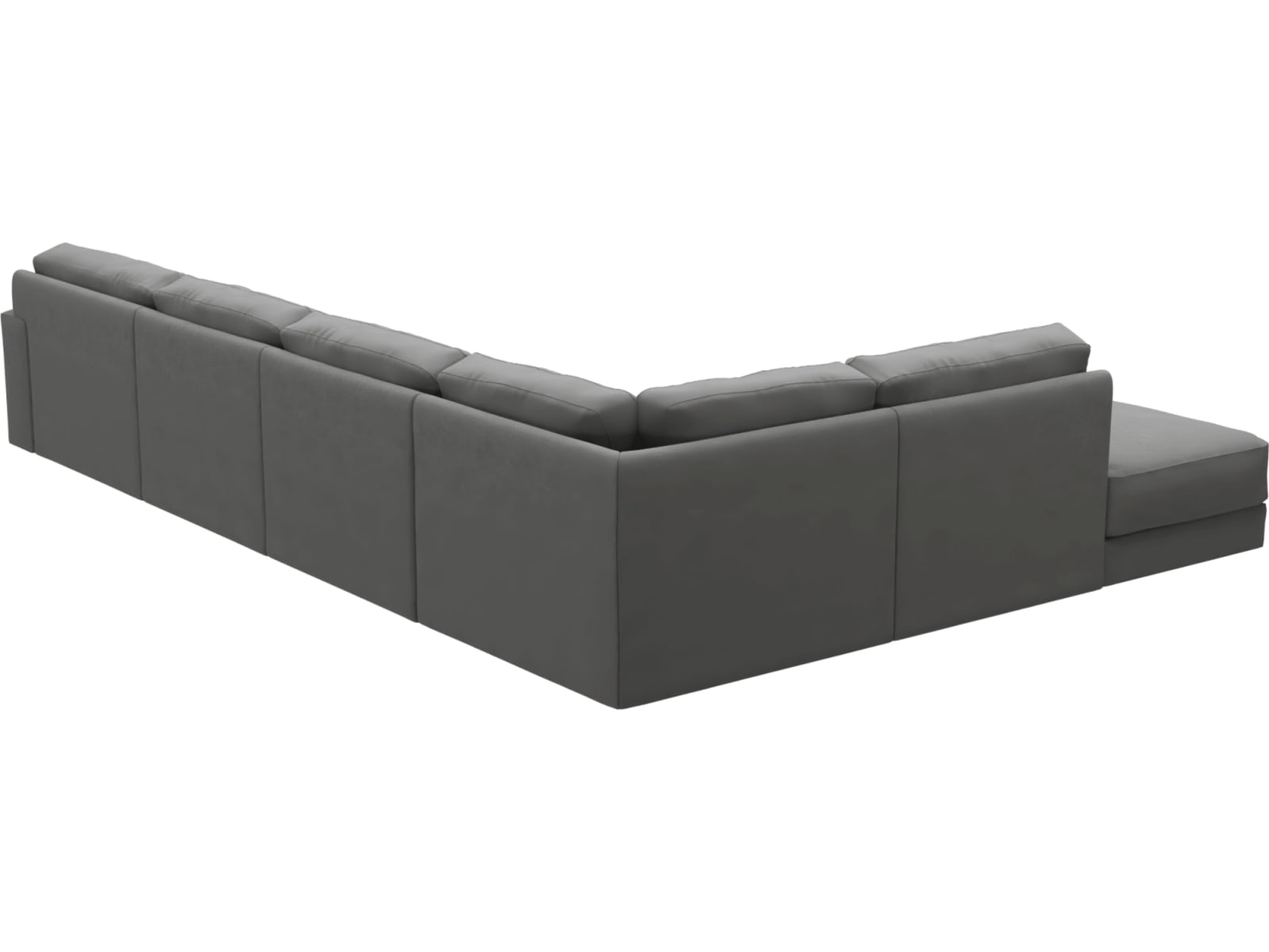 Monica Maya Flint Sofa - 6 Seater LAF Terminal color Maya Flint