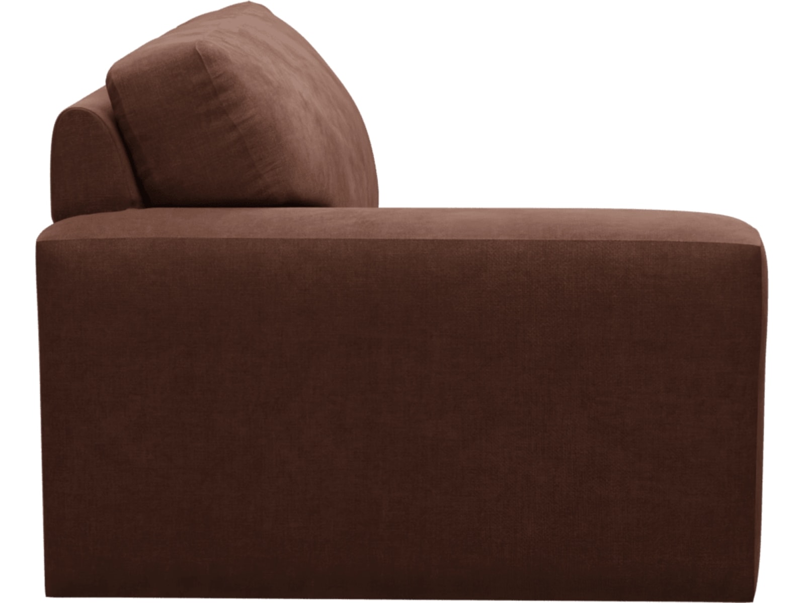 Monica Muse Rust Left Arm Facing Chair Module color Muse Rust