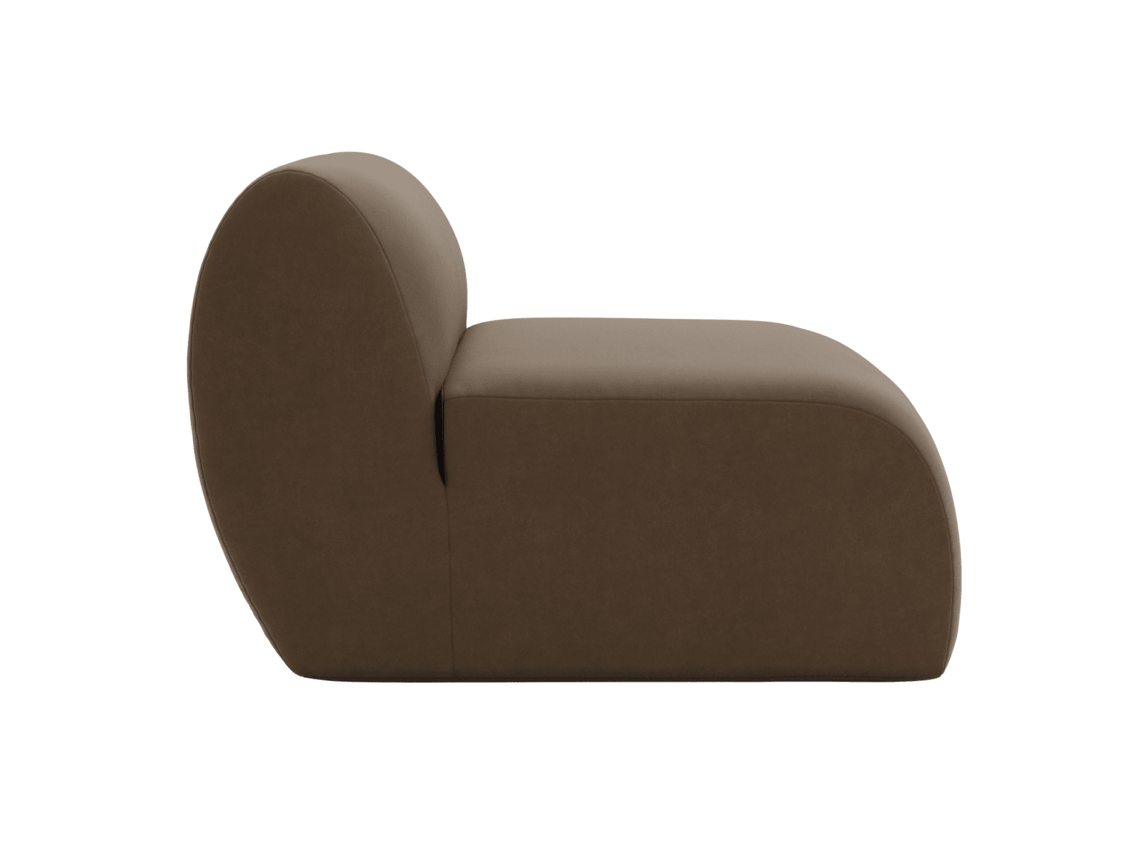 Malmo Blaze Mocha Armless Module color Blaze Mocha