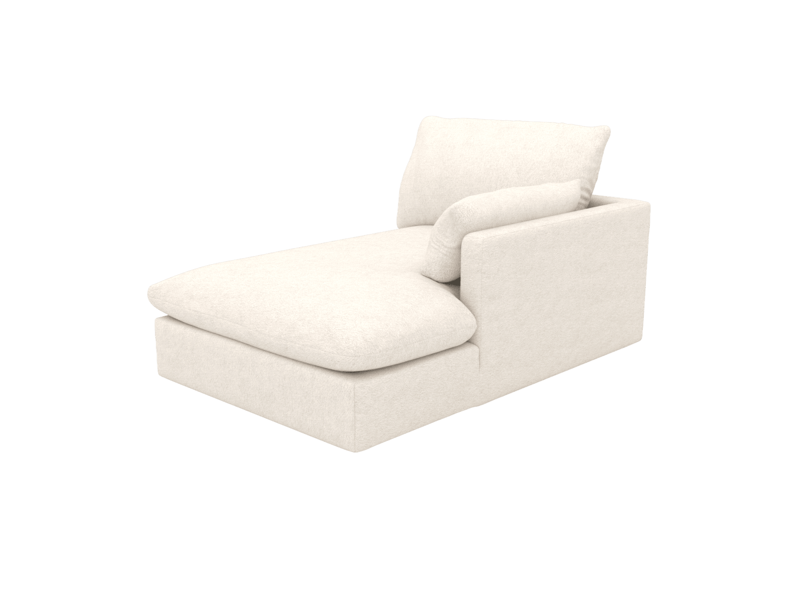 Willow Noa Fog Chaise Right Arm Facing Sofa Module color Noa Fog