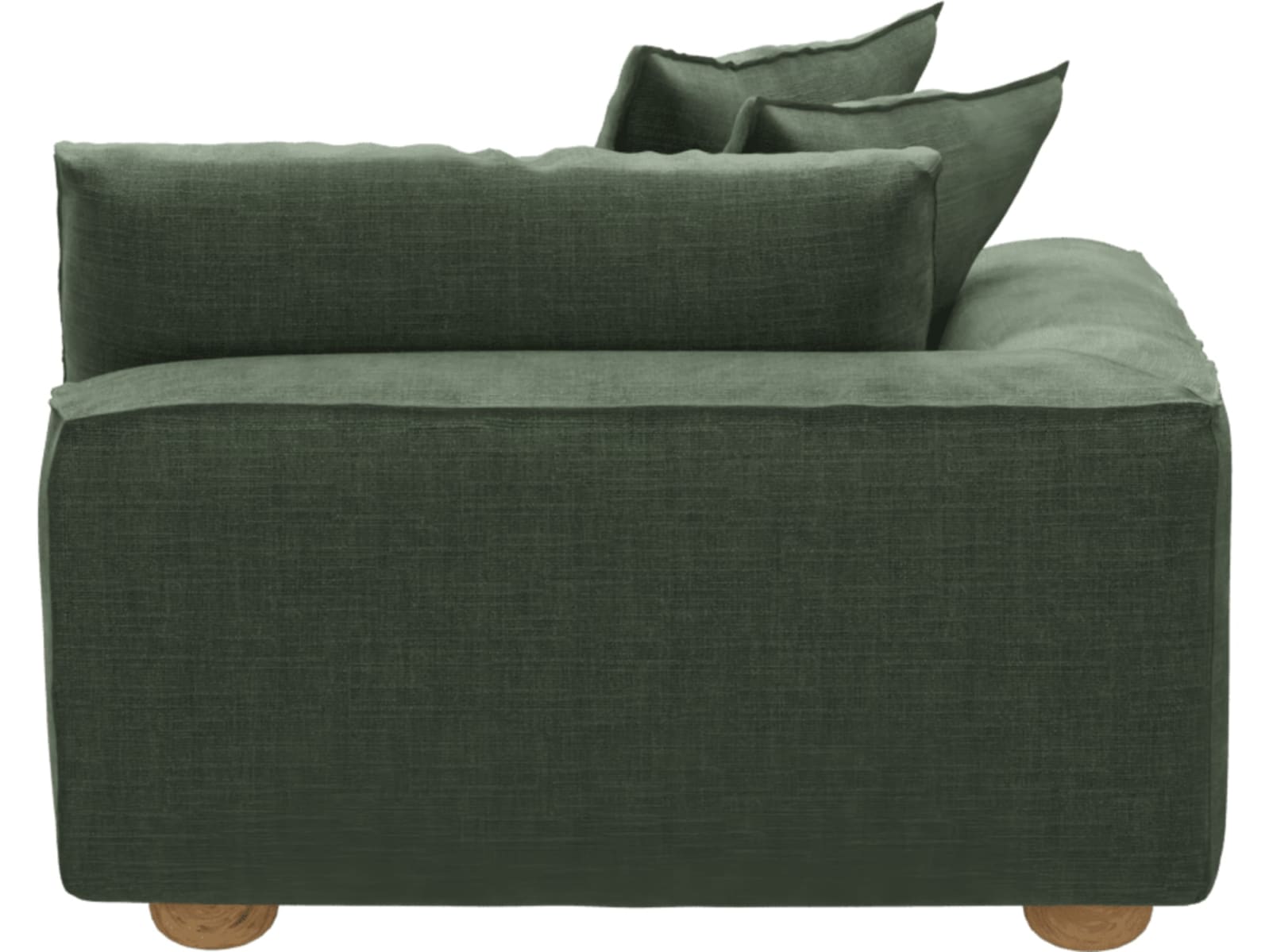 Tully Tribute Dark Jade Left Arm Facing Chair Module color Tribute Dark Jade